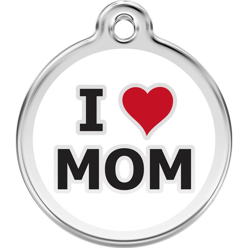Dog ID Tags I Love Mom