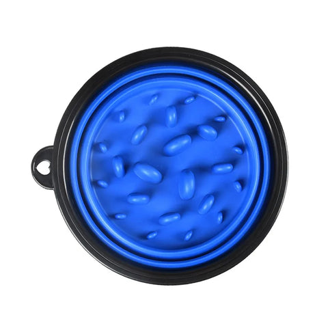 Collapsible Dog Water Bowl & Slow Feeder 2 in 1