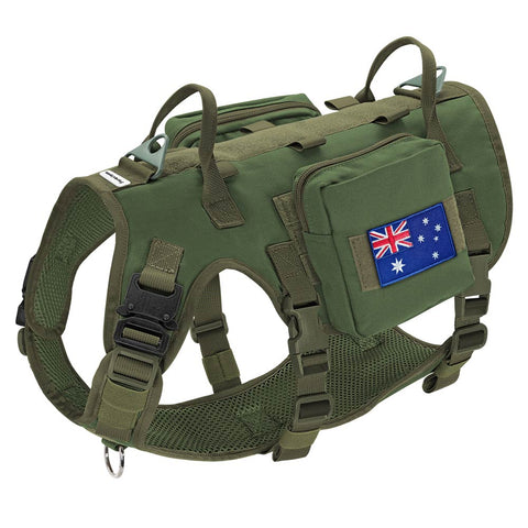 Tactical Dog Harness - 5 Piece Set