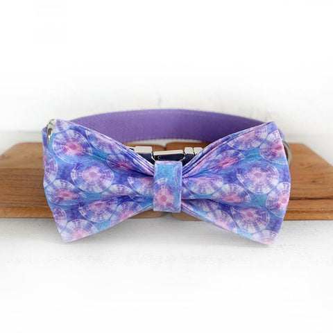 The Purple Jellyfish Personalised Dog Collar Set