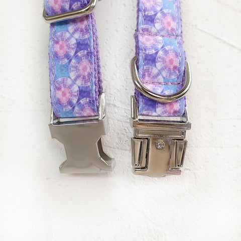 The Purple Jellyfish Personalised Dog Collar