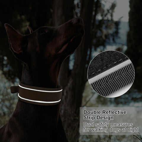 Wide Tactical Dog Collar With Handle For Medium & Large Dogs