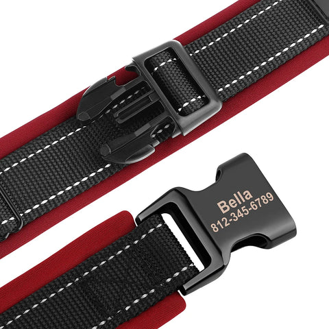 Oberon Personalised Dog Collar Padded