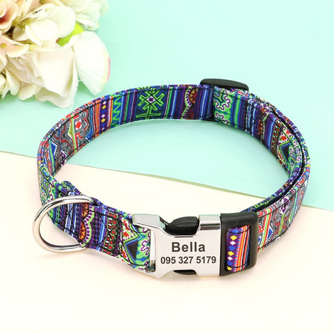 Lynx Personalised Dog Collar Laser Engraved Dog Nation