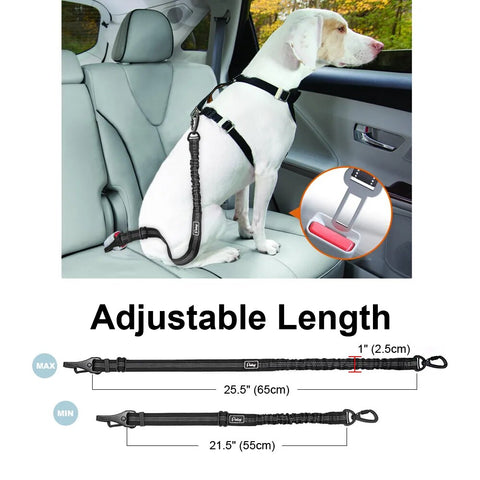Dog Car Seat Belt With Shock Absorber