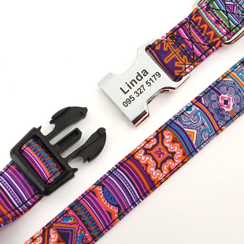 Lynx Personalised Dog Collar Laser Engraved Dog Nation