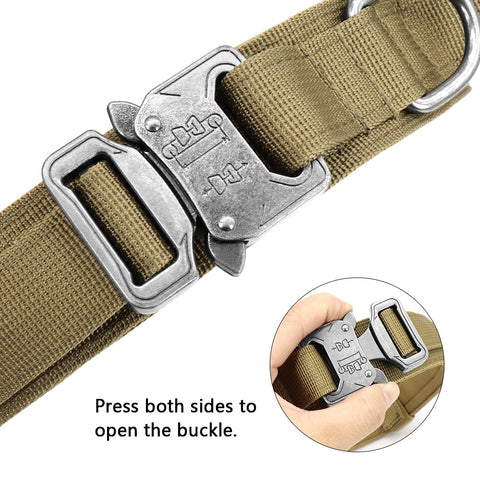 Durable Military Style Tactical Dog Collar Leash Set Dog Nation