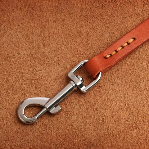 Jupiter Genuine Leather Dog Collar & Leash Set
