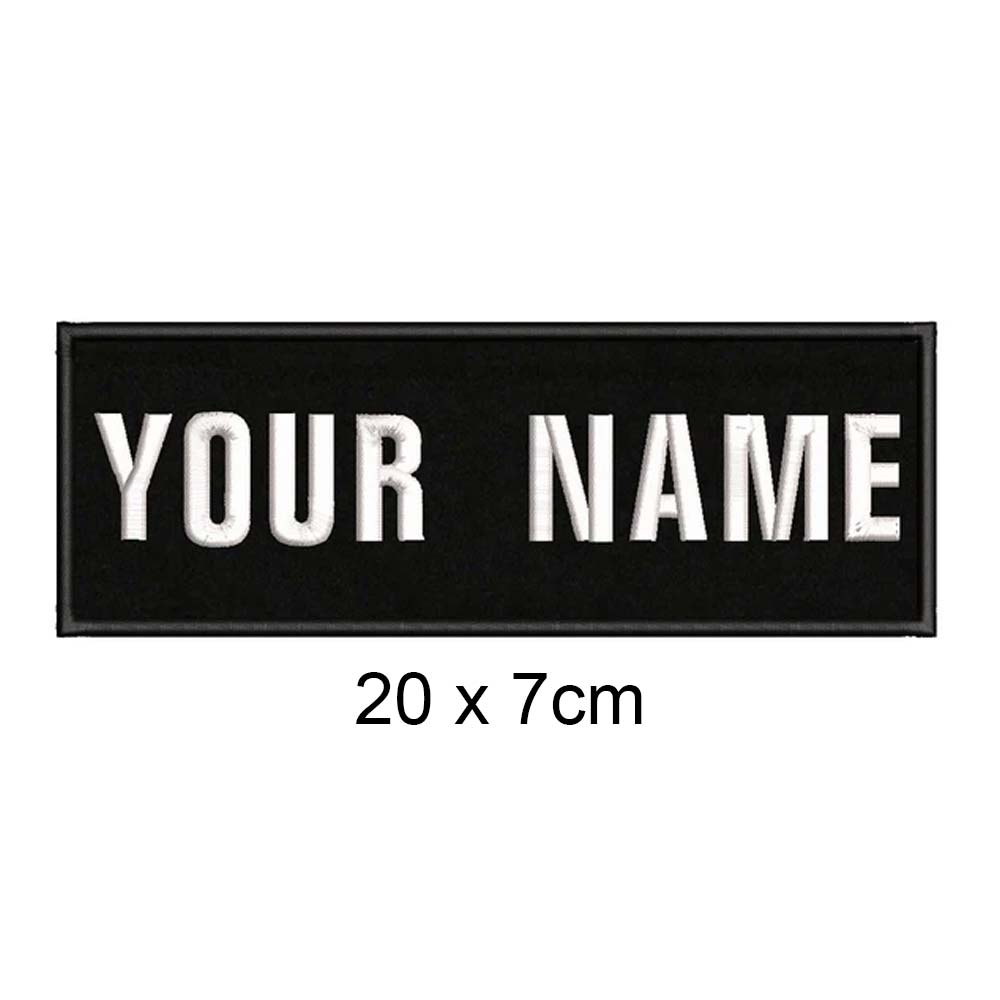 Custom Dog Name Patches Embroidered Assorted Sizes Velcro Back