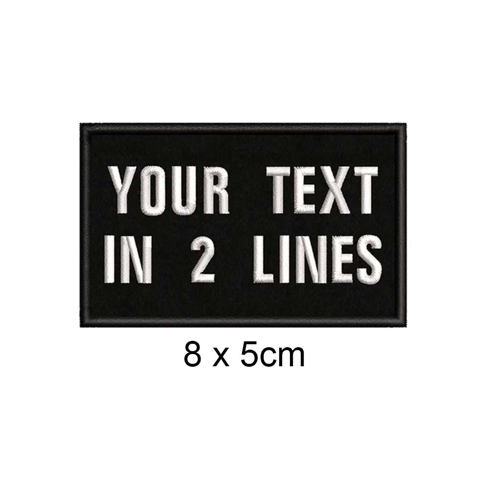 Custom Dog Name Patches Embroidered Assorted Sizes Velcro Back