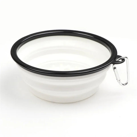 Collapsible Dog Water Bowl & Slow Feeder 2 in 1