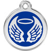 Dog ID Tags Angel Wings Dark Blue Dog Nation