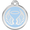 Dog ID Tags Angel Wings Light Blue Dog Nation