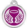 Dog ID Tags Angel Wings Purple Dog Nation