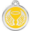 Dog ID Tags Angel Wings Yellow Dog Nation
