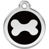 Dog ID Tags Bone Black Dog Nation