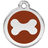 Dog ID Tags Bone Brown Dog Nation