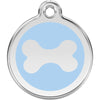 Dog ID Tags Bone Light Blue Dog Nation