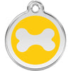 Dog ID Tags Bone Yellow Dog Nation