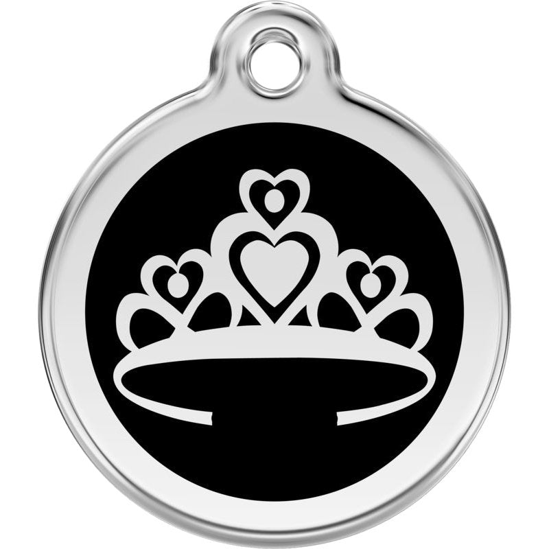 Dog ID Tags Crown Black Dog Nation