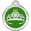 Dog ID Tags Crown Green Dog Nation