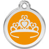 Dog ID Tags Crown Orange Dog Nation