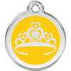 Dog ID Tags Crown Yellow Dog Nation