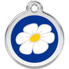 Dog ID Tags Daisy Dark Blue Dog Nation