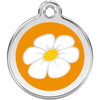 Dog ID Tags Daisy Orange Dog Nation
