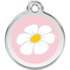 Dog ID Tags Daisy Light Pink Dog Nation