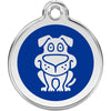 Dog ID Tags Dog Dark Blue Dog Nation