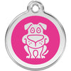 Dog ID Tags Dog Hot Pink Dog Nation