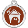 Dog ID Tags Dog House Brown Dog Nation