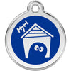 Dog ID Tags Dog House Dark Blue Dog Nation