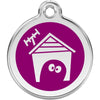 Dog ID Tags Dog House Purple Dog Nation
