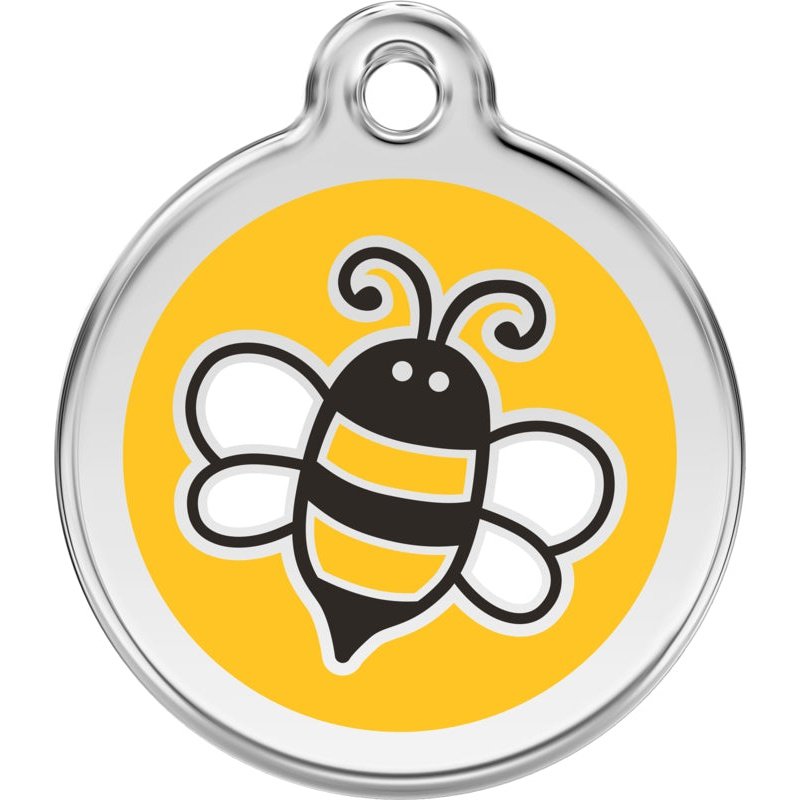 Dog ID Tags Bumble Bee Yellow Dog Nation