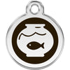 Dog ID Tags Fish Bowl Black Dog Nation