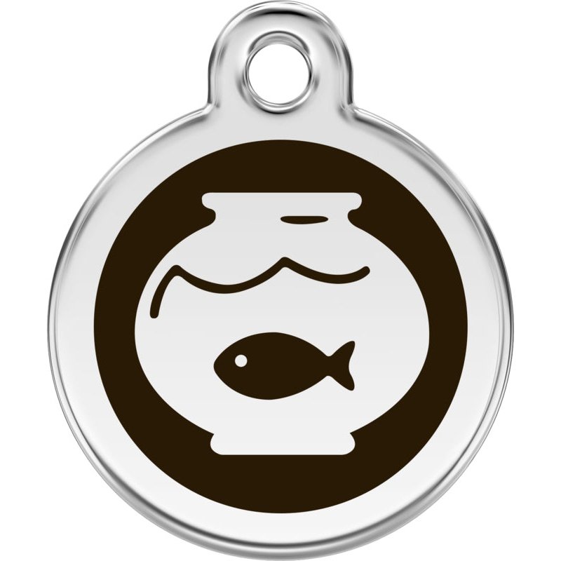 Dog ID Tags Fish Bowl Black Dog Nation