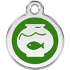 Dog ID Tags Fish Bowl Green Dog Nation
