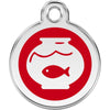 Dog ID Tags Fish Bowl Red Dog Nation