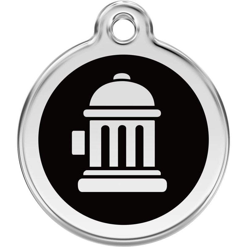 Dog ID Tags Fire Hydrant Black Dog Nation