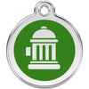 Dog ID Tags Fire Hydrant Green Dog Nation
