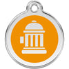 Dog ID Tags Fire Hydrant Orange Dog Nation