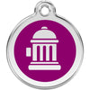 Dog ID Tags Fire Hydrant Purple Dog Nation