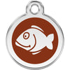 Dog ID Tags Fish Brown Dog Nation