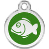 Dog ID Tags Fish Green Dog Nation