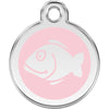 Dog ID Tags Fish Light Pink Dog Nation