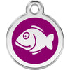 Dog ID Tags Fish Purple Dog Nation
