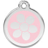 Dog ID Tags Flower Light Pink Dog Nation
