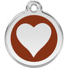Dog ID Tags Heart Brown Dog Nation